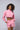 ZIPP Cropped Windbreaker Tracksuit 3 Piece Set - Pink